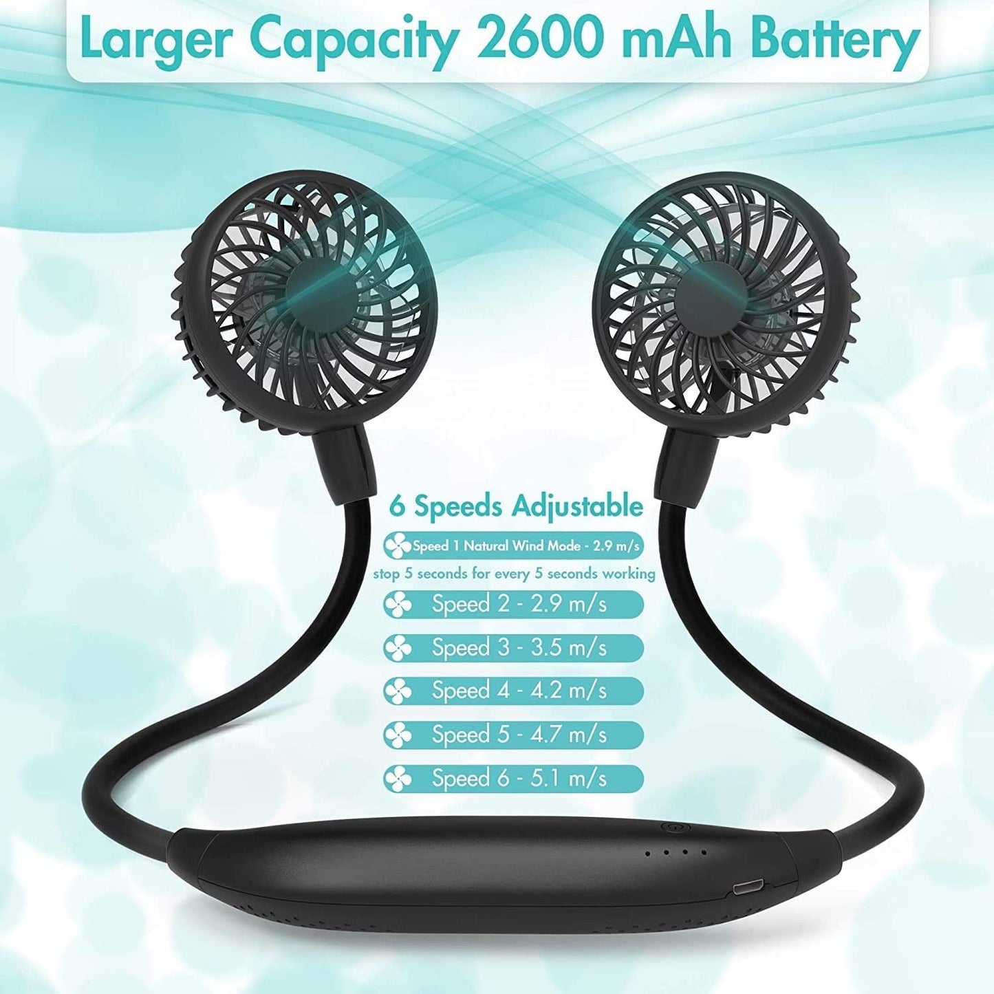 AirLoop – Hands-Free Fan in Headphone Style