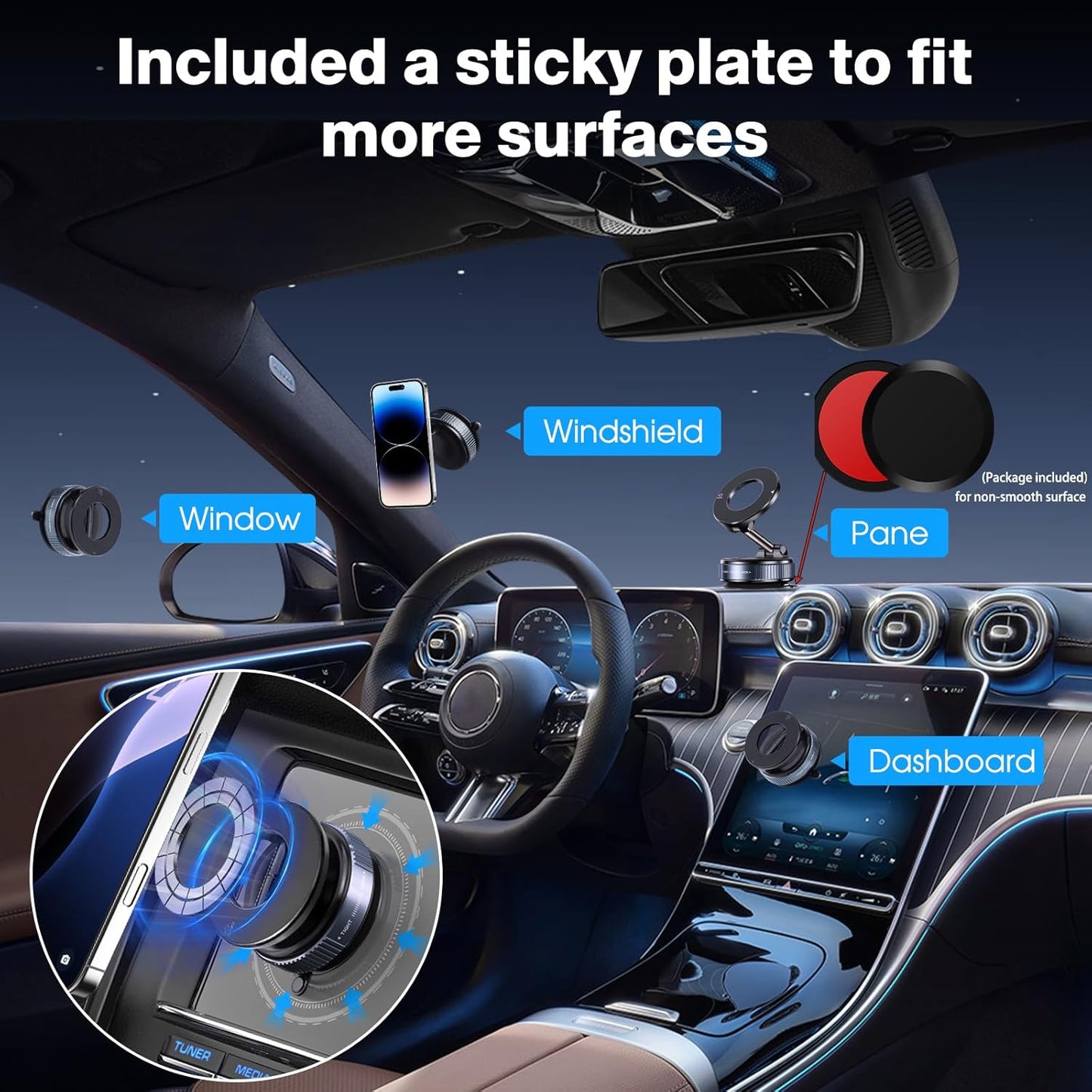 Smartphone Suction Grip Mount