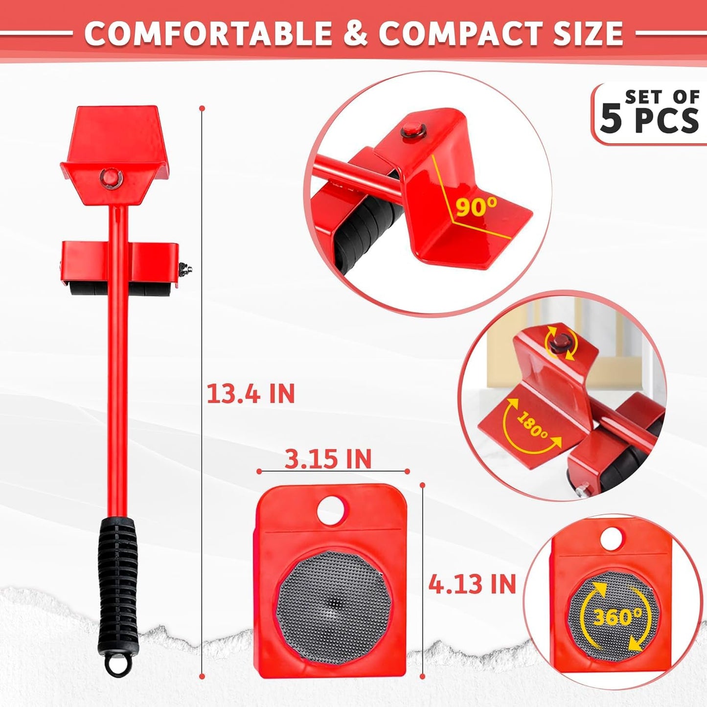 Heavy Furniture Lifter And Shifting Tool