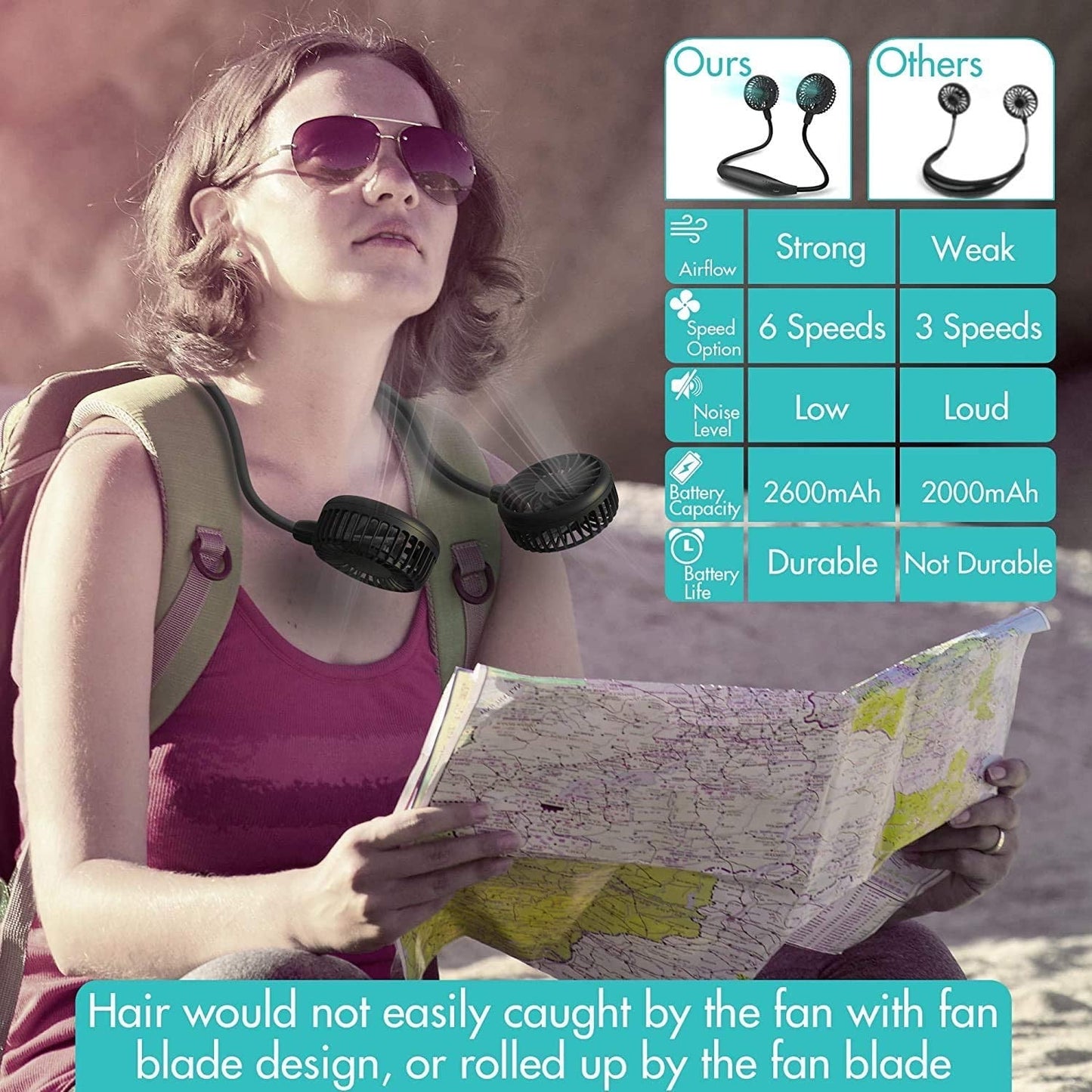 AirLoop – Hands-Free Fan in Headphone Style